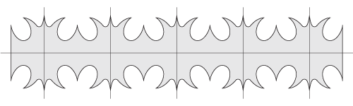 Колючая лента Кайман - схематическое изображение. 